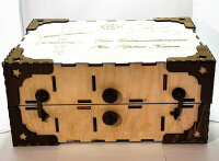 Exklusiver Holz-Adventskalender in Buchform