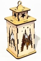 Holzlaterne Nr. 01 mit LED