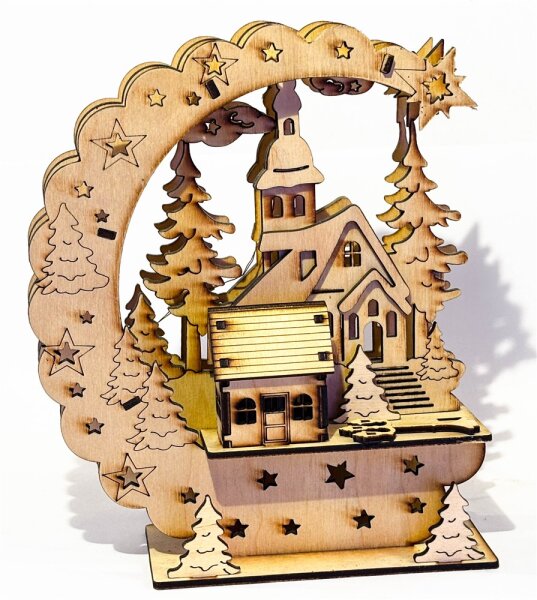 Fensterbild Winterlandschaft