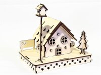 Handgefertigtes Holz-Weihnachtshaus Nr. 02